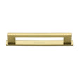 Heritage Brass Cabinet Hardware Polished Brass / Cabinet Pull Handles / 160mm c/c Heritage Brass - Cabinet Pull Metro Design with Plate 160mm CTC Polished Brass Finis