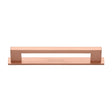 Heritage Brass Cabinet Hardware Satin Rose Gold / Cabinet Pull Handles / 160mm c/c Heritage Brass - Cabinet Pull Metro Design with Plate 160mm CTC Satin Rose Gold F