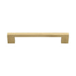 Heritage Brass Cabinet Hardware Satin Brass / Cabinet Pull Handles / 160mm c/c Heritage Brass - Cabinet Pull Metro Hammered Design 160mm CTC Satin Brass Finish