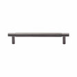 Heritage Brass Cabinet Hardware Matt Bronze / Cabinet Pull Handles / 128mm c/c Heritage Brass - Cabinet Pull Partial Knurled Design 128mm CTC Matt Bronze Finis