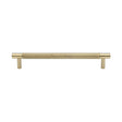 Heritage Brass Cabinet Hardware Polished Brass / Cabinet Pull Handles / 160mm c/c Heritage Brass - Cabinet Pull Partial Knurled Design 160mm CTC Polished Brass Finish