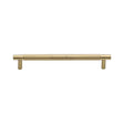Heritage Brass Cabinet Hardware Satin Brass / Cabinet Pull Handles / 160mm c/c Heritage Brass - Cabinet Pull Partial Knurled Design 160mm CTC Satin Brass Finish