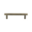Heritage Brass Cabinet Hardware Antique Brass / Cabinet Pull Handles / 96mm c/c Heritage Brass - Cabinet Pull Partial Knurled Design 96mm CTC Antique Brass Finish