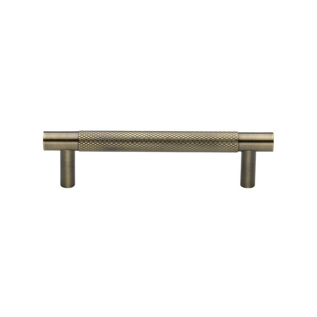 Heritage Brass Cabinet Hardware Antique Brass / Cabinet Pull Handles / 96mm c/c Heritage Brass - Cabinet Pull Partial Knurled Design 96mm CTC Antique Brass Finish