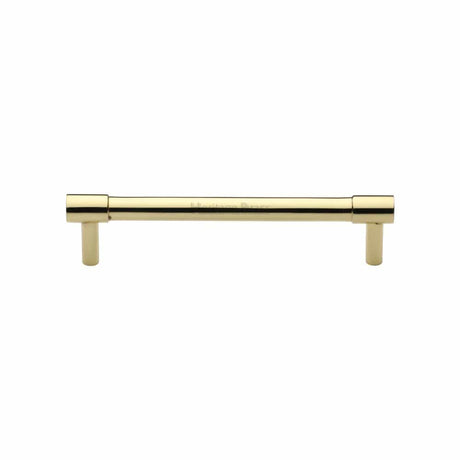 Heritage Brass Cabinet Hardware Polished Brass / Cabinet Pull Handles / 128mm c/c Heritage Brass - Cabinet Pull Phoenix Design 128mm CTC Polished Brass Finish