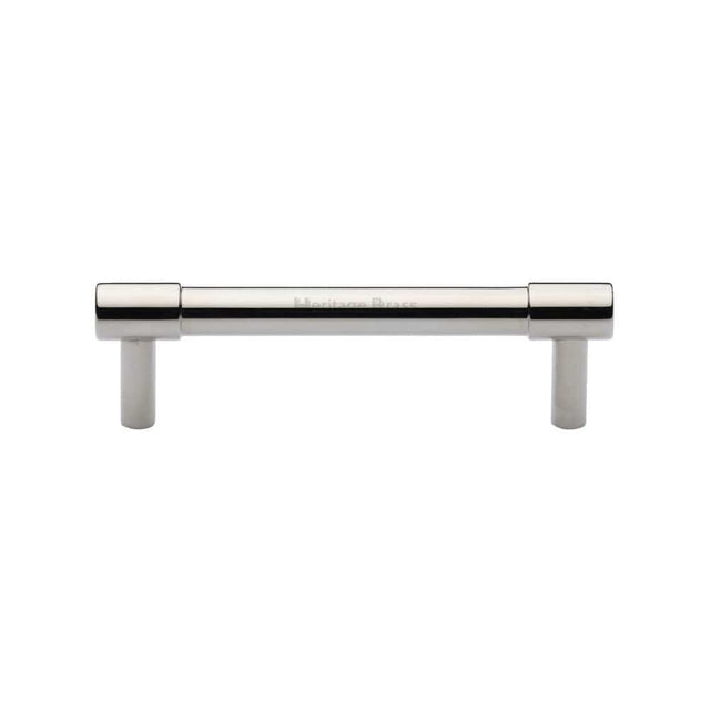Heritage Brass Cabinet Hardware Polished Nickel / Cabinet Pull Handles / 96mm c/c Heritage Brass - Cabinet Pull Phoenix Design 96mm CTC Polished Nickel Finish