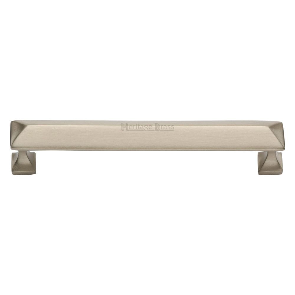 Heritage Brass Cabinet Hardware Satin Nickel / Cabinet Pull Handles / 152mm c/c Heritage Brass - Cabinet Pull Pyramid Design 152mm CTC Satin Nickel Finish
