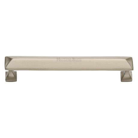 Heritage Brass Cabinet Hardware Satin Nickel / Cabinet Pull Handles / 152mm c/c Heritage Brass - Cabinet Pull Pyramid Design 152mm CTC Satin Nickel Finish