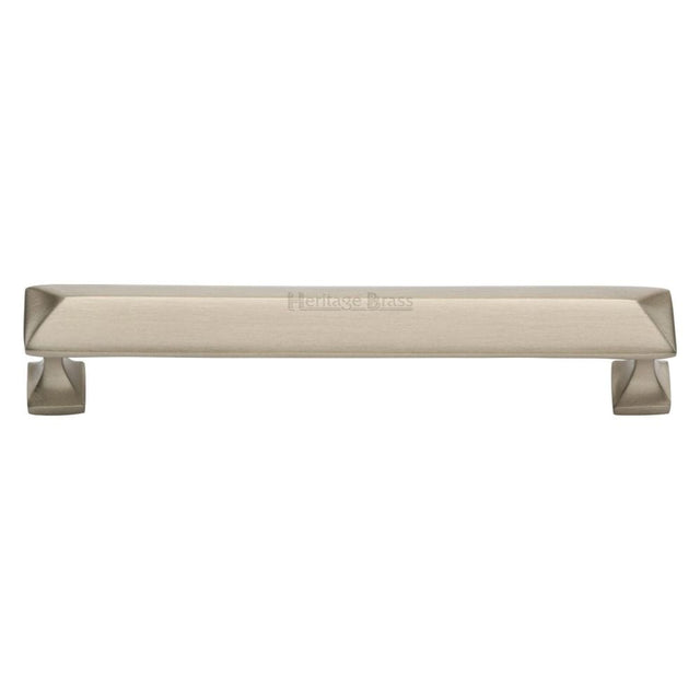 Heritage Brass Cabinet Hardware Satin Nickel / Cabinet Pull Handles / 152mm c/c Heritage Brass - Cabinet Pull Pyramid Design 152mm CTC Satin Nickel Finish