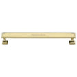 Heritage Brass Cabinet Hardware Polished Brass / Cabinet Pull Handles / 203mm c/c Heritage Brass - Cabinet Pull Pyramid Design 203mm CTC Polished Brass Finish