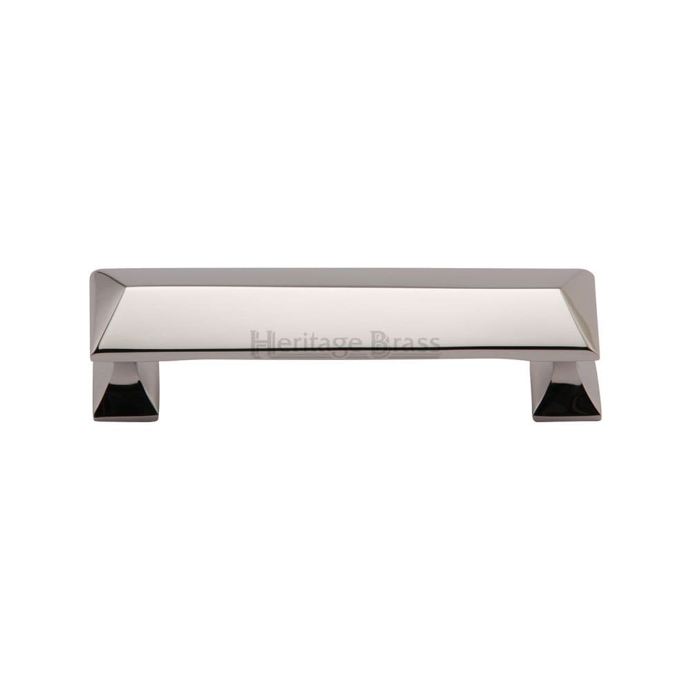 Heritage Brass Cabinet Hardware Polished Nickel / Cabinet Pull Handles / 203mm c/c Heritage Brass - Cabinet Pull Pyramid Design 203mm CTC Polished Nickel Finish