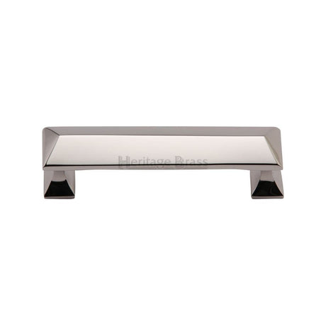 Heritage Brass Cabinet Hardware Polished Nickel / Cabinet Pull Handles / 203mm c/c Heritage Brass - Cabinet Pull Pyramid Design 203mm CTC Polished Nickel Finish