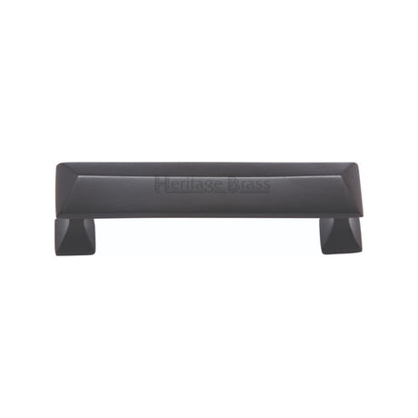 Heritage Brass Cabinet Hardware Matt Black / Cabinet Pull Handles / 96mm c/c Heritage Brass - Cabinet Pull Pyramid Design 96mm CTC Matt Black Finish