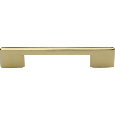 Heritage Brass Cabinet Hardware Polished Brass / Cabinet Pull Handles / 128mm c/c Heritage Brass - Cabinet Pull Slim Metro Design 128mm CTC Polished Brass Finish