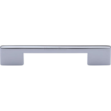 Heritage Brass Cabinet Hardware Polished Chrome / Cabinet Pull Handles / 128mm c/c Heritage Brass - Cabinet Pull Slim Metro Design 128mm CTC Polished Chrome Finish