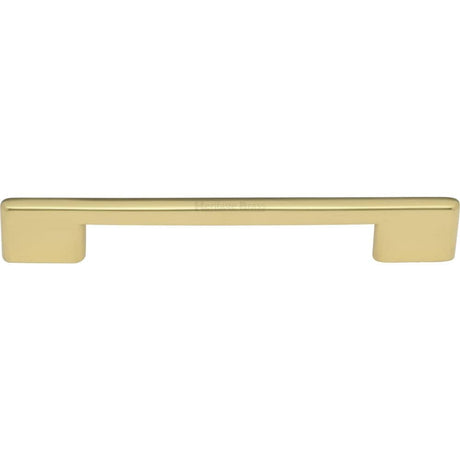 Heritage Brass Cabinet Hardware Polished Brass / Cabinet Pull Handles / 160mm c/c Heritage Brass - Cabinet Pull Slim Metro Design 160mm CTC Polished Brass Finish