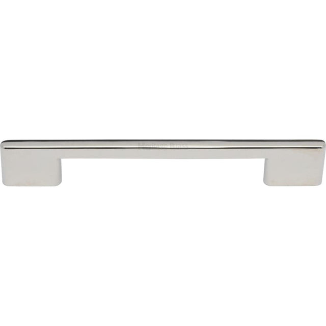 Heritage Brass Cabinet Hardware Polished Nickel / Cabinet Pull Handles / 160mm c/c Heritage Brass - Cabinet Pull Slim Metro Design 160mm CTC Polished Nickel Finish