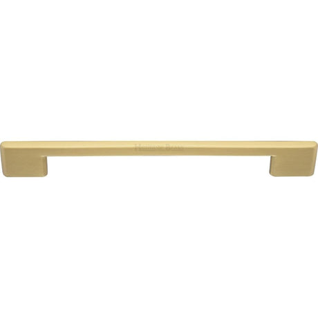 Heritage Brass Cabinet Hardware Satin Brass / Cabinet Pull Handles / 192mm c/c Heritage Brass - Cabinet Pull Slim Metro Design 192mm CTC Satin Brass Finish