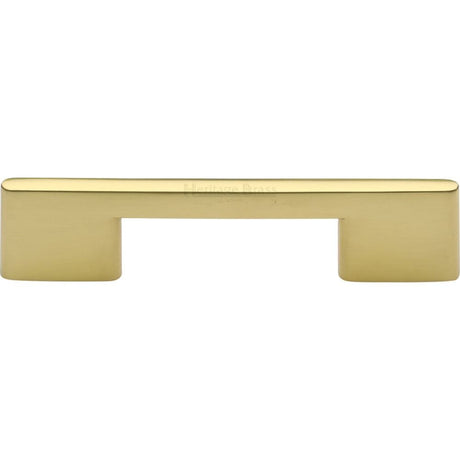Heritage Brass Cabinet Hardware Polished Brass / Cabinet Pull Handles / 96mm c/c Heritage Brass - Cabinet Pull Slim Metro Design 96mm CTC Polished Brass Finish