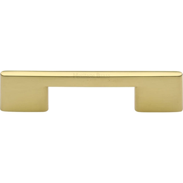 Heritage Brass Cabinet Hardware Polished Brass / Cabinet Pull Handles / 96mm c/c Heritage Brass - Cabinet Pull Slim Metro Design 96mm CTC Polished Brass Finish