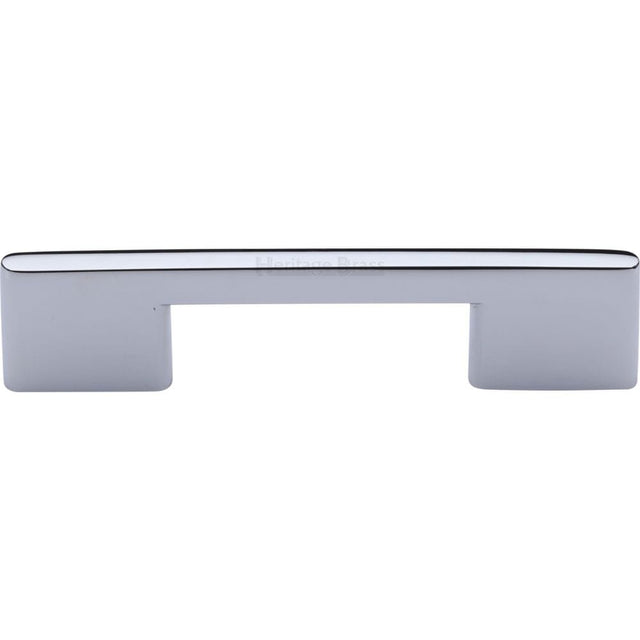 Heritage Brass Cabinet Hardware Polished Chrome / Cabinet Pull Handles / 96mm c/c Heritage Brass - Cabinet Pull Slim Metro Design 96mm CTC Polished Chrome Finish
