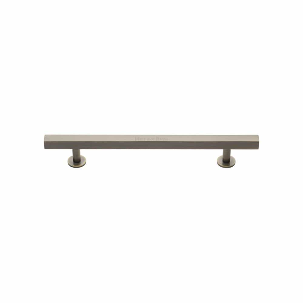 Heritage Brass Cabinet Hardware Antique Brass / Cabinet Pull Handles / 128mm c/c Heritage Brass - Cabinet Pull Square Design 128mm CTC Antique Brass Finish