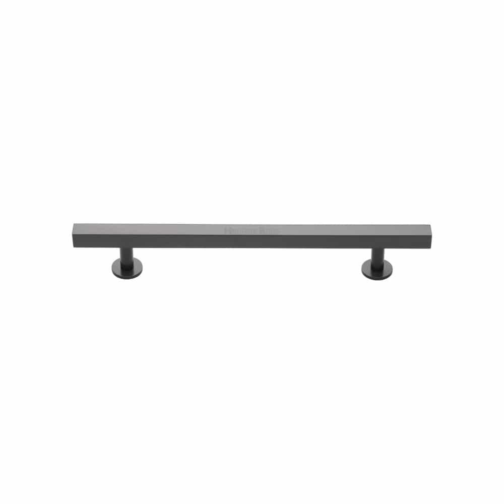 Heritage Brass Cabinet Hardware Matt Bronze / Cabinet Pull Handles / 128mm c/c Heritage Brass - Cabinet Pull Square Design 128mm CTC Matt Bronze Finish