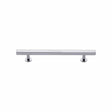 Heritage Brass Cabinet Hardware Polished Chrome / Cabinet Pull Handles / 128mm c/c Heritage Brass - Cabinet Pull Square Design 128mm CTC Polished Chrome Finish