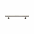 Heritage Brass Cabinet Hardware Polished Nickel / Cabinet Pull Handles / 128mm c/c Heritage Brass - Cabinet Pull Square Design 128mm CTC Polished Nickel Finish