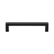 Heritage Brass Cabinet Hardware Matt Black / Cabinet Pull Handles / 128mm c/c Heritage Brass - Cabinet Pull Square Metro Design 128mm CTC Matt Black Finish