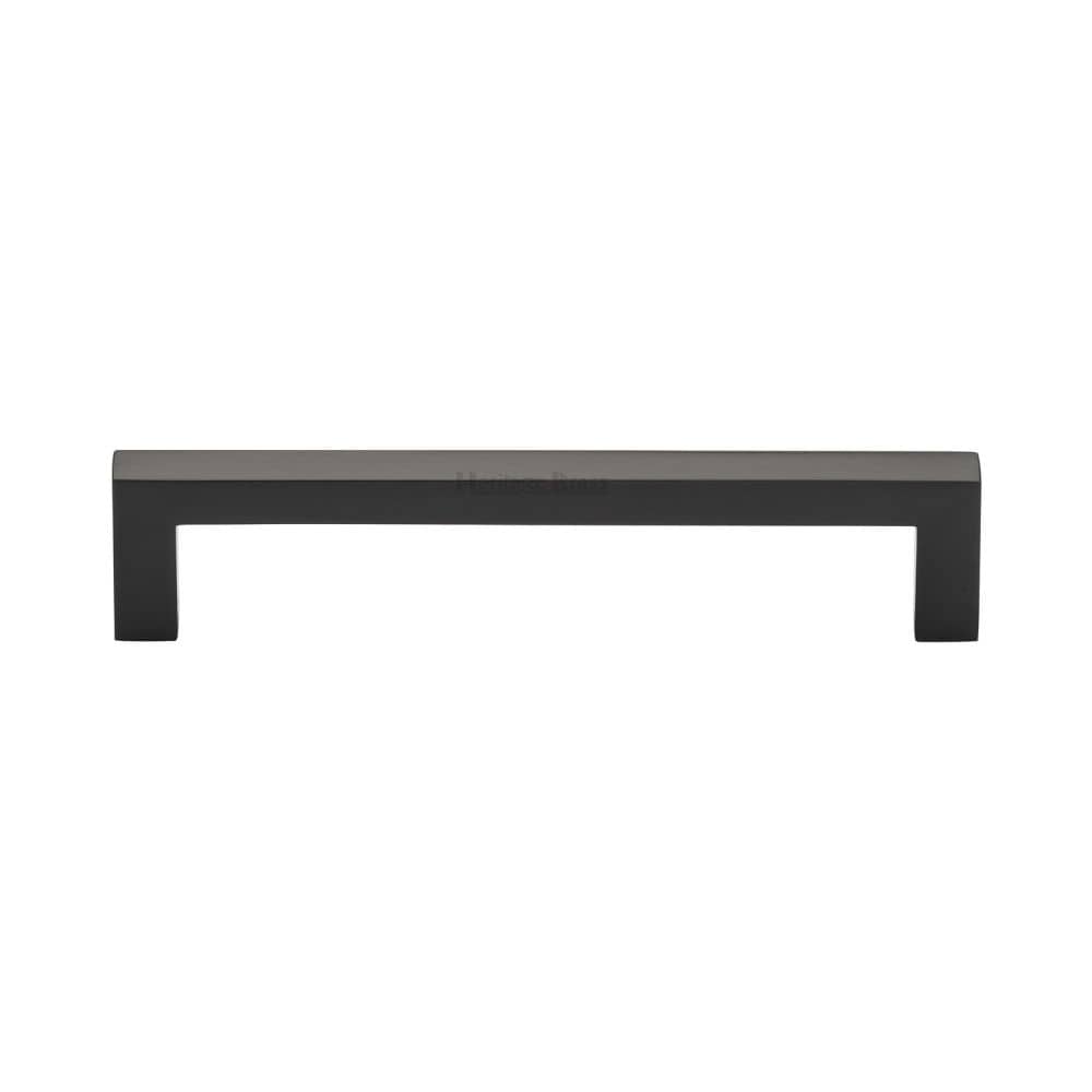 Heritage Brass Cabinet Hardware Matt Bronze / Cabinet Pull Handles / 128mm c/c Heritage Brass - Cabinet Pull Square Metro Design 128mm CTC Matt Bronze Finish