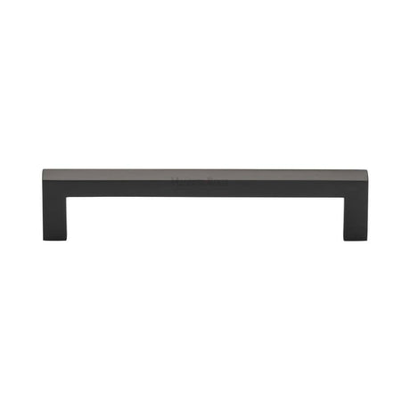 Heritage Brass Cabinet Hardware Matt Bronze / Cabinet Pull Handles / 128mm c/c Heritage Brass - Cabinet Pull Square Metro Design 128mm CTC Matt Bronze Finish