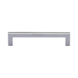 Heritage Brass Cabinet Hardware Polished Chrome / Cabinet Pull Handles / 128mm c/c Heritage Brass - Cabinet Pull Square Metro Design 128mm CTC Polished Chrome Finish