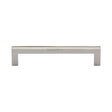 Heritage Brass Cabinet Hardware Polished Nickel / Cabinet Pull Handles / 128mm c/c Heritage Brass - Cabinet Pull Square Metro Design 128mm CTC Polished Nickel Finish