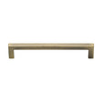 Heritage Brass Cabinet Hardware Antique Brass / Cabinet Pull Handles / 160mm c/c Heritage Brass - Cabinet Pull Square Metro Design 160mm CTC Antique Brass Finish