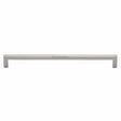 Heritage Brass Cabinet Hardware Polished Nickel / Cabinet Pull Handles / 256mm c/c Heritage Brass - Cabinet Pull Square Metro Design 256mm CTC Polished Nickel Finish