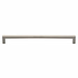 Heritage Brass Cabinet Hardware Satin Nickel / Cabinet Pull Handles / 256mm c/c Heritage Brass - Cabinet Pull Square Metro Design 256mm CTC Satin Nickel Finish