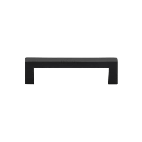 Heritage Brass Cabinet Hardware Matt Black / Cabinet Pull Handles / 96mm c/c Heritage Brass - Cabinet Pull Square Metro Design 96mm CTC Matt Black Finish