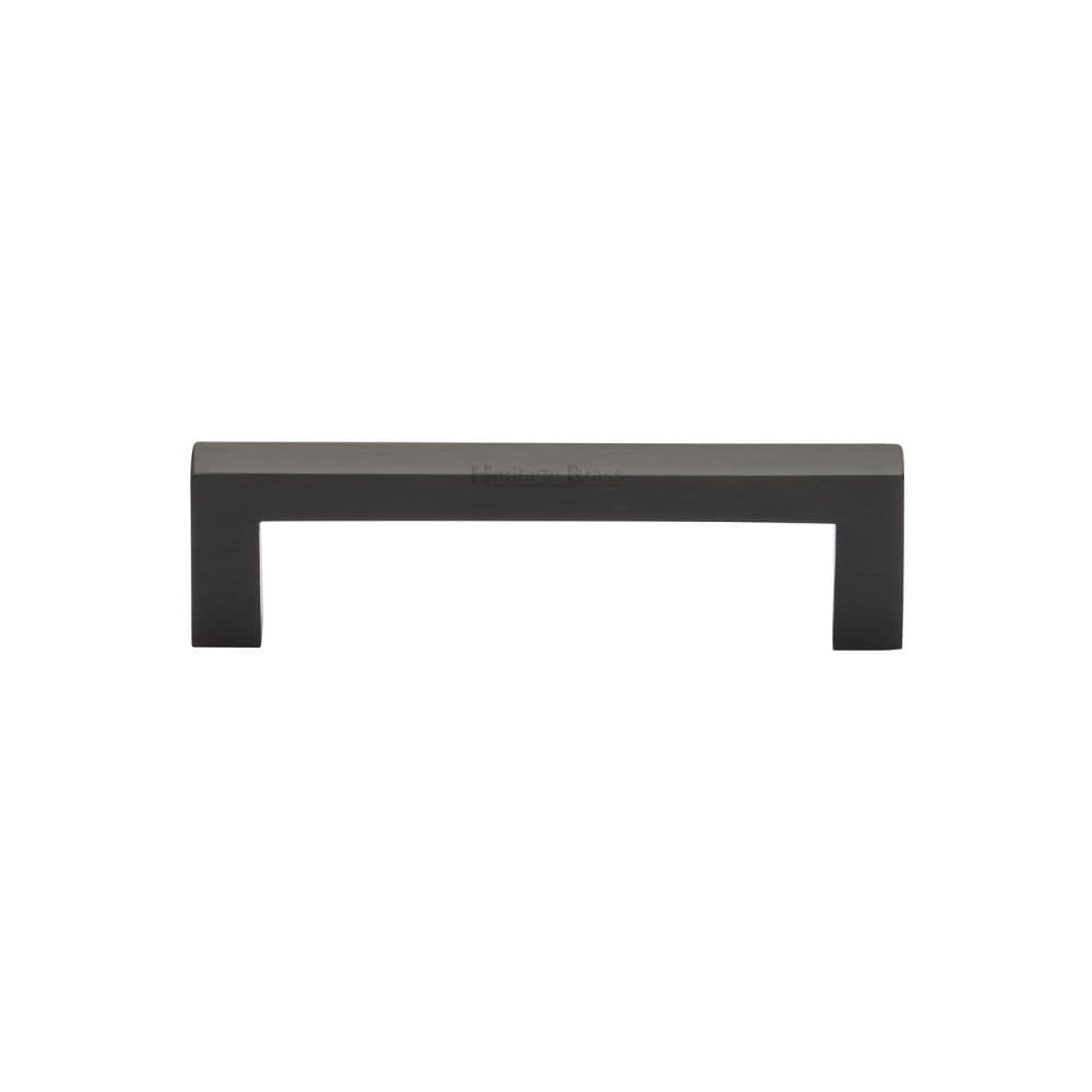 Heritage Brass Cabinet Hardware Matt Bronze / Cabinet Pull Handles / 96mm c/c Heritage Brass - Cabinet Pull Square Metro Design 96mm CTC Matt Bronze Finish