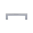 Heritage Brass Cabinet Hardware Polished Chrome / Cabinet Pull Handles / 96mm c/c Heritage Brass - Cabinet Pull Square Metro Design 96mm CTC Polished Chrome Finish