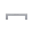 Heritage Brass Cabinet Hardware Satin Chrome / Cabinet Pull Handles / 96mm c/c Heritage Brass - Cabinet Pull Square Metro Design 96mm CTC Satin Chrome Finish