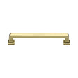 Heritage Brass Cabinet Hardware Polished Brass / Cabinet Pull Handles / 152mm c/c Heritage Brass - Cabinet Pull Square Vintage Design 152mm CTC Polished Brass Finish