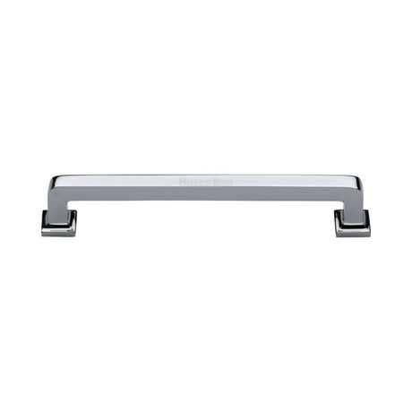 Heritage Brass Cabinet Hardware Polished Chrome / Cabinet Pull Handles / 152mm c/c Heritage Brass - Cabinet Pull Square Vintage Design 152mm CTC Polished Chrome Finish