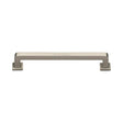Heritage Brass Cabinet Hardware Satin Nickel / Cabinet Pull Handles / 152mm c/c Heritage Brass - Cabinet Pull Square Vintage Design 152mm CTC Satin Nickel Finish