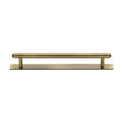 Heritage Brass Cabinet Hardware Antique Brass / Cabinet Pull Handles / 160mm c/c Heritage Brass - Cabinet Pull Step Design with Plate 160mm CTC Antique Brass Finish