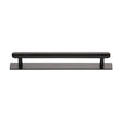 Heritage Brass Cabinet Hardware Matt Bronze / Cabinet Pull Handles / 160mm c/c Heritage Brass - Cabinet Pull Step Design with Plate 160mm CTC Matt Bronze Finis
