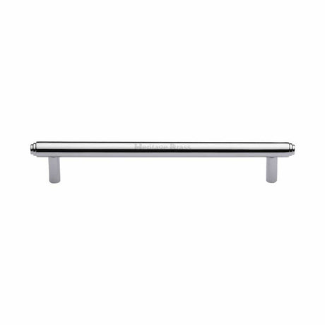 Heritage Brass Cabinet Hardware Polished Chrome / Cabinet Pull Handles / 160mm c/c Heritage Brass - Cabinet Pull Stepped Design 160mm CTC Polished Chrome Finish