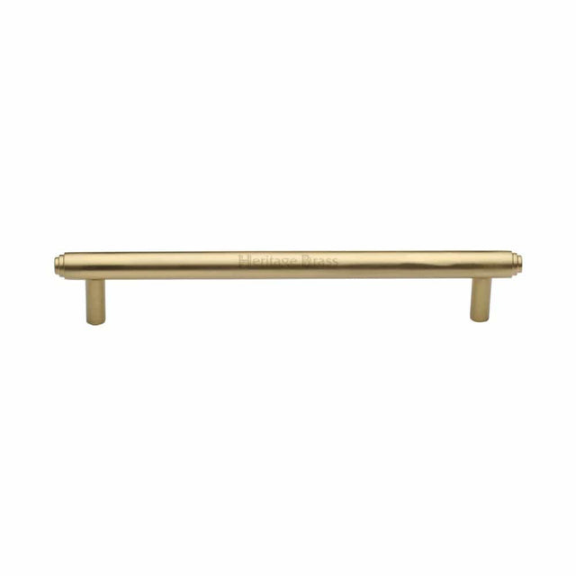 Heritage Brass Cabinet Hardware Satin Brass / Cabinet Pull Handles / 160mm c/c Heritage Brass - Cabinet Pull Stepped Design 160mm CTC Satin Brass Finish