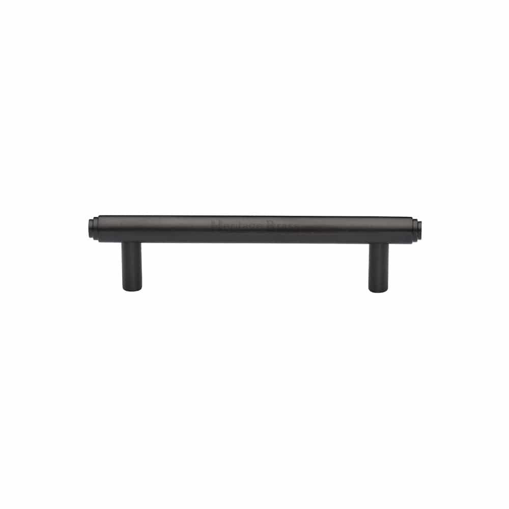 Heritage Brass Cabinet Hardware Matt Bronze / Cabinet Pull Handles / 96mm c/c Heritage Brass - Cabinet Pull Stepped Design 96mm CTC Matt Bronze Finish