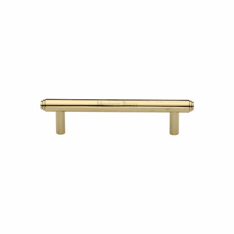 Heritage Brass Cabinet Hardware Polished Brass / Cabinet Pull Handles / 96mm c/c Heritage Brass - Cabinet Pull Stepped Design 96mm CTC Polished Brass Finish